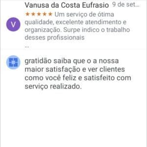 Depoimento de cliente WhatsApp
