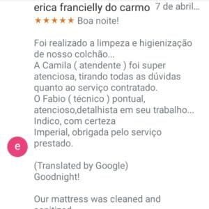 Depoimento de cliente WhatsApp