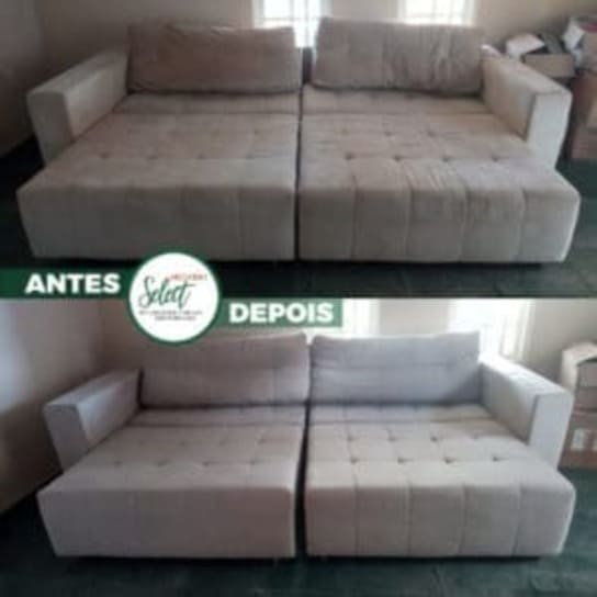 antes e depois limpeza de sofá campinas