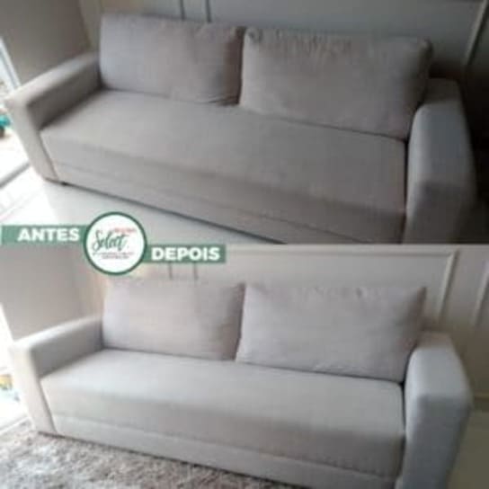 antes e depois limpeza de sofá campinas