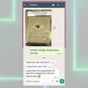 Foto Depoimento de cliente WhatsApp